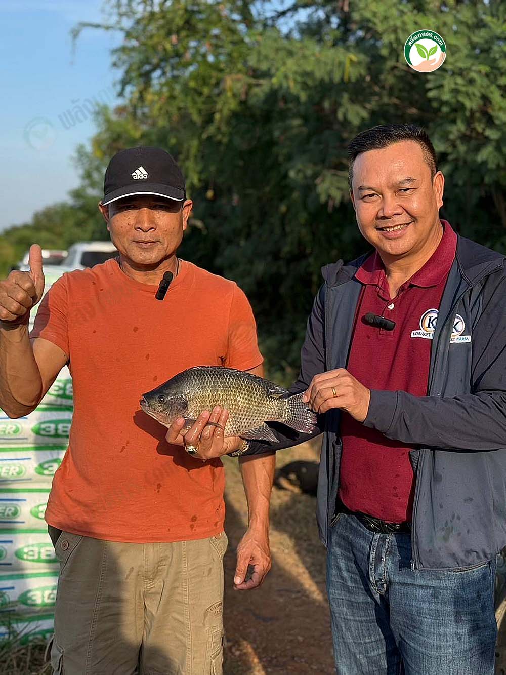 คุณกรเกียรติ สุ่มตรวจปลาฟาร์มลูกค้า